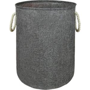 Round Laundry Basket Storage Bins Nursery Hamper Gift Baskets for Home,Office,Home Decor (grey)