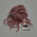 BERON 14 Inches Pink Wig for Women Girls Short Curly Synthetic Wig with Bangs Lovely Pink