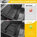 Center Console Organizer for 2022-2025 Chevy Silverado/GMC Sierra 1500 & 2024 Silverado/Sierra 2500 3500HD, Insert Armrest Storage Box Tray Accessories(Only Fits Full w/Bucket Seats)