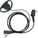 TC508 D Shape Headset Earpiece with Mic Ptt Compatible with HYT Hytera BD502 BD502i PD502 PD562 TC580 Walkie Talkie Two Way Radio