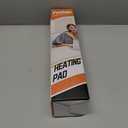 Focbeo Electric Heating Pad for Pain Relief - 35"x20" King Size, Moist & Dry Heat, Soft Velvet, Machine Washable, Adjustable Temperature, Auto Shut-Off, Ideal for Back, Neck, Shoulder & Menstrual Cramps (Blue)