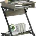 ALISENED Computer Desk for Small Spaces Compact Desk with Keyboard Tray, 23.6" x 18.9" x 29.5"