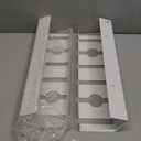 PAMO Cable Management Under Desk for Easy mounting Under-Table I Set of 2 - with 10X Cable Ties I Desk Organizer for Office/Home Office Table Thoughtful Cable Tray Holder