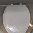 Bemis 1500EC 390 Lift-Off Wood Elongated Toilet Seat, Cotton White (Pack of 1)