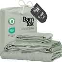100% Viscose from Bamboo Sheets Queen Size, Super Soft Bedding Set, 4PC Cooling Sheets for Hot Sleepers, Vegan Silk Moisture Wicking, Organically Grown Bedsheet, Sage - 60" x 80"