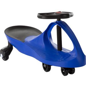 Lil' Rider Wiggle Car Ride on Toy - No Batteries, Gears, or Pedals - Just Twist, Swivel, and Go - Outdoor Ride on for Kids 3 Years and Up (Blue), Large