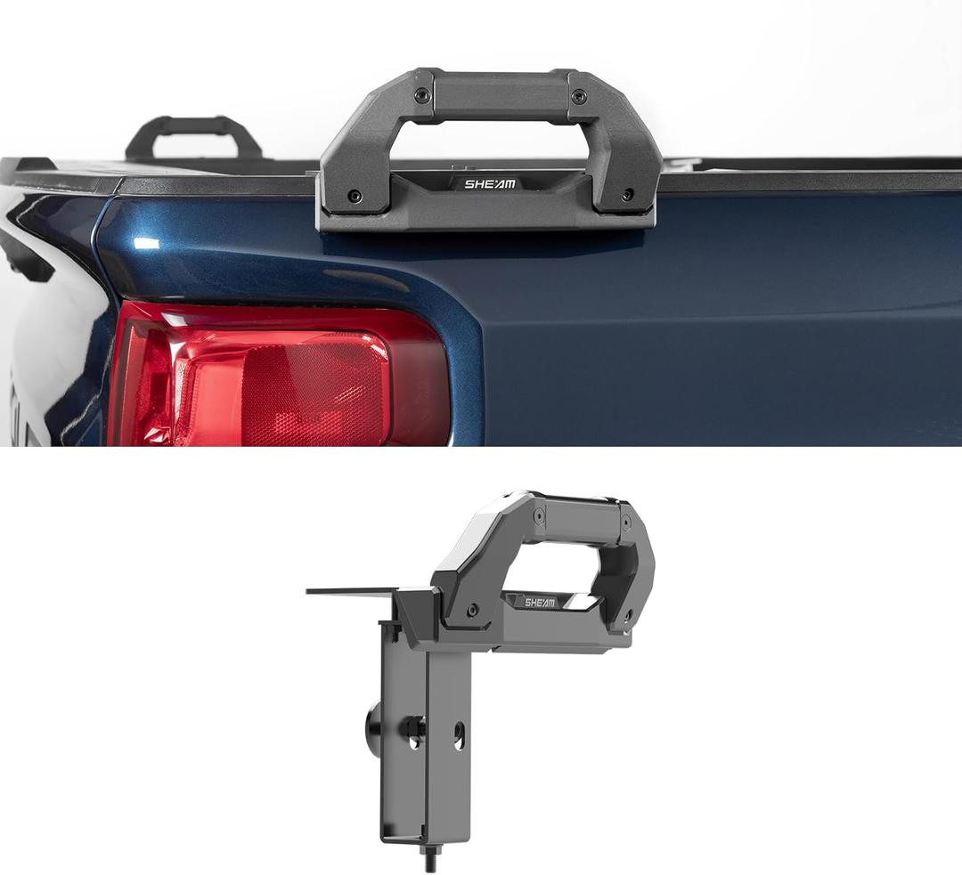 Heavy Duty Pickup Truck Bed Handle Compatible with 2015-2024 Chevy Silverado & GMC Sierra, Tailgate Assist and Cargo Tie Downs, Tailgate Handle Accessories, 1pcs for Passenger Side