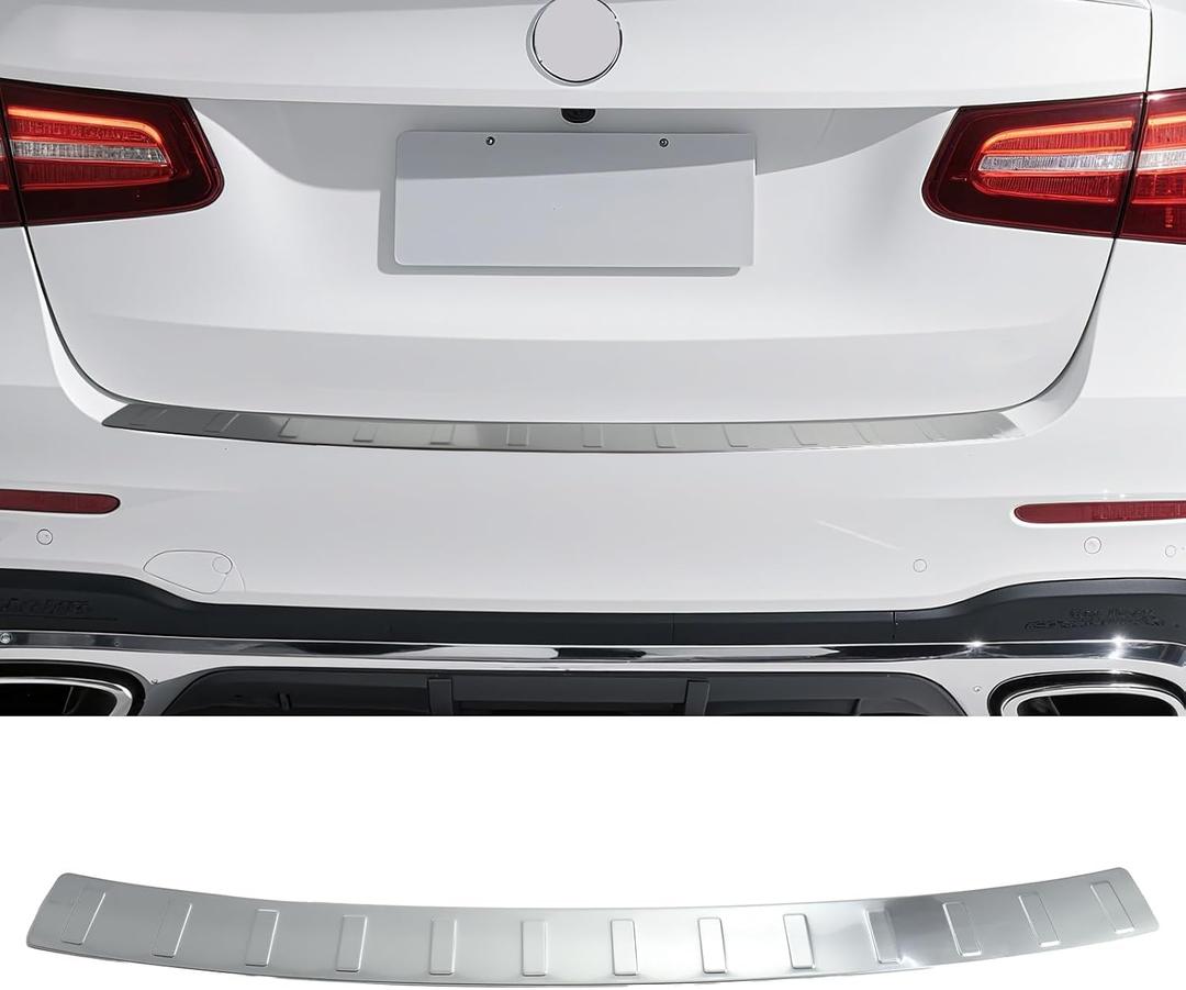 Rear Bumper Protector for Mercedes Benz GLC300 GLC43 2023-2026 Rear Bumper Guard - Matte Silver