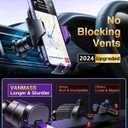 VANMASS [True Military-Grade] Car Phone Holder [Upgraded Suction & Clip] Cell Phone Mount for Dashboard Windshield Vent Truck Cradle Dash Stand for iPhone 16 Pro Max 15 14 13 12 Android, Purple