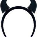 Devil Horn Hair Clips Halloween Cosplay Gothic Hairband 3D Print Demon Horn Hairband