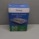 50 Pack (100-Piece) 38 oz Meal Prep Containers Reusable with Lids, Sturdy Leakproof & Food Safe, Microwave, Freezer, Dishwasher Safe Prep Containers, To Go Take Out Plastic Food Storage