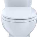 TOTO EntradaTM Two-Piece Round 1.28 GPF Universal Height Toilet, Cotton White - CST243EF#01