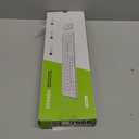 seenda Wireless Bluetooth Keyboard and Mouse Combo, SKM643 Rechargeable Slim Quiet Keyboard Mouse, 3 MultiDevice Connection, Compatible for Windows, Mac, MacBook, iPad, Tablet, White Silver