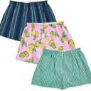 Boxer Shorts for Women Gingham Sleep Y2k Printed Boxers Pj Boxer Short Trendy Checkered Baggy Pj Boxers L