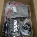 Electric Cheese Grater, Upgraded Salad Maker with 5 Replaceable Stainless Blades, 250W Electric Cheese Shredder, One-Touch Control Vegetable Cutter Kitchen Slicer for Cheeses, Fruits, Nuts (A-Space silver)