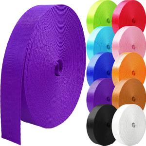 Grosun 10 Yards Nylon Webbing 1 inch 1.5 inch 2 inch Nylon Strap Webbing Straps Backpack Straps Nylon Belt for Indoor or Outdoor Gear, DIY Crafting, Handles, Luggage, Slings (Purple, 1.5 inch)