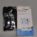 Teskyer 3 Pack Retractable Lanyards for ID Badges, Thick Clear Plastic ID Badge Holder with Lanyard and Badge Reel Clip for Name Work Cards, Cruise Ship Cards - Black