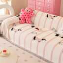 Couch Cover for Sofas, Sofa Couch Cover Washable for Dogs, Chenille Slipcovers Couch Covers for Protector Slipcover Pet Friendly(71"x 71"/Pink/1pc)