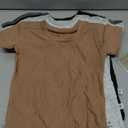 HonestBaby 10 -Pack Short Sleeve T-Shirts 100% Organic Cotton Baby, Toddler, Little Kids, Boys, Girls, Unisex, Earth Tones, 6-9 Months