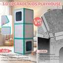 Magnetic Fort Building Kit for 3+Kids16PCS Giant Magnetic Blocks with Strong Magnets, STEM Kids Toys for Creative Indoor & Portable Playhouse