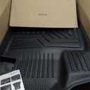 Mixsuper Sorento Floor Mats-Floor Liner for Kia Sorento 6/7 Seate 2021-2026 (No Hybrid & PHEV) All Weather TPE Floor Mat for Sorento Accessories 3 Row Set Black