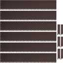 Steel Landscape Edging 40 Inch Strips, Steel Edging 8 Inch Depth, 6 Pack Hammer in Landscape Edging, Metal Landscape Edging, Metal Edging for Landscaping (Brown)