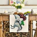 Artoid Mode Horse Racing Jockey Kentucky Table Runner, Sports Festival Holiday Kitchen Dining Table Decoration for Home Party Decor 13x120 Inch