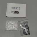 Hicarer 200 Pieces 12 mm Stainless Steel Round Blank Bezel Set, Including 100 Pendant Trays 100 Glass Cabochon Trays Pendant Blanks for Jewelry Making DIY Findings