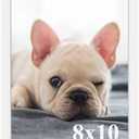 8x10 Picture Frame, 8x10 Poster Photo Frame,Wall Gallery Photo Frames,Durable Shatter Resistant White Frame with High Definition Plexiglass,Horizontal and Vertical Formats for Wall Hanging, White