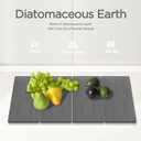 2PCS Stone Drying Mat for Kitchen Counter, Stone Dish Drying Mat - Diatomite Water Absorbing Drying Stone for Kitchen Counter Mat, Quick Dry Stone Mat Kitchen for Cups Dishes Bottles.