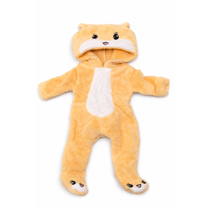 BABESIDE Reborn Baby Doll Clothes Set for 17-22 Inch Dolls Accessories, Cute Bear Baby Doll Clothes Onesie with Hat for Realistic Baby Dolls Girls & Boys, Khaki