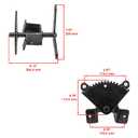 Caltric Steering Sector Gear with Shaft Compatible with John Deere Lt133 Lt150 Lt155 Lt160 Lt166 Lt170