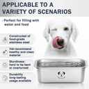 Stainless Steel Dog Bowls for Large Dogs, High Capacity Metal Dog Food Bowls, Food and Water Bowl for Larges, X-Large, and Big Dogs 4.2 Gallons