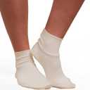 Cottonique Latex-free Socks (2 pack) (Small, Ivory)