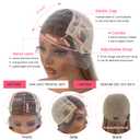 Smartinnov Balayage Ash Blonde Human Hair Wigs 13x4 Lace Front Wigs 24Inch Glueless Blonde Highlight Pre Plucked Ombre Wigs with Light Brown Roots 150% Density