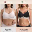 HBselect Jelly Bras for Women No Underwire Comfort Wireless Push Up Bras Seamless Tshirt Bralettes for Women (L)