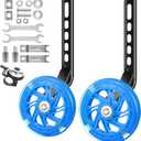 Bicycle Training Wheels for Kids Stronger Version Replacement Adjustable Bicycles Stabilizer for Children, Suitable for 12/14/ 16/18/ 20/ inch Children's Single Speed Bikes (OP-Blue)