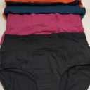 ASIMOON High Waisted Cotton Underwear for Women Plus Size Slight Tummy Control Full Coverage Panties Briefs Ladies Pack (X-Large, Multicolor-01-5pack)