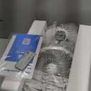 Heater and Fan Combo for Indoor Use, 2-in-1 1500W Portable Desk Heating & Cooling Fan, Oscillating with Adjustable Thermostat, 2 Heat & Fan Modes, Tip-Over Protection, Quiet Space Heater (White)