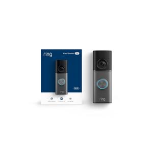 Ring Wired Doorbell 4K Pro (Newest Model), Retinal 4K with wide-angle video, 10x Enhanced Zoom, and Night Vision, Deep Silver