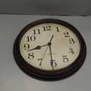 HYLANDA Wall Clock, Bronze Silent Non Ticking Classic Battery Operated Clocks, Decorative for Living Room, Bedrooms, Kitchen, Office (16 inch)