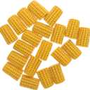 Yardwe Simulated Corn Cob Accessories 20 Pcs Resin Fake Mini Corn on the Cob for Diy Phone Cover Materials Kids Crafts Micro Landscape Home Decor