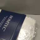 HOMTEC Duvet Insert Cotton Comforter Twin Size White Down Alternative Duvet Insert 100% Cotton Quilted Fluffy Comforter Lightweight All Season 4 Corner Tabs Durable Breathable Noiseless