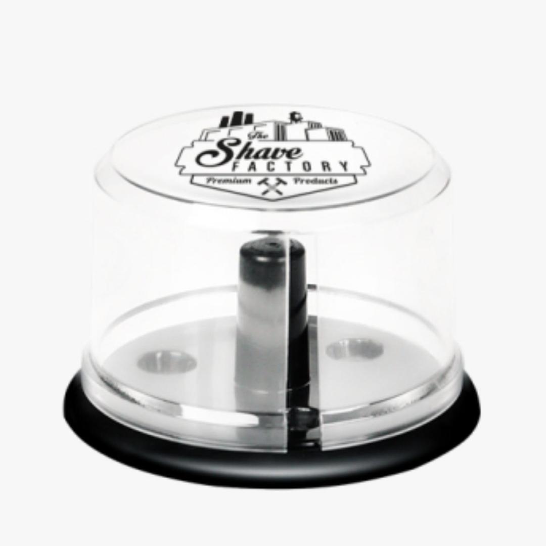 The Shave Factory Neck Strip Dispenser, Neck Strips Case, Neck Covering Paper Case Container, Clear (1 Count (Pack of 1))