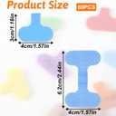 60 Pcs Cable Labels Write On Cord Labels Tags Wire Label Reusable Self-Adhesive Nylon Cable Tags for Charging Cords Electronics Computers Management Identification