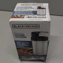 BLACK+DECKER One Touch Coffee Grinder, 2/3 Cup Coffee Bean Capacity, Spice Grinder, One Touch Push-Button Control -150 Watts -Stainless Steel Blades