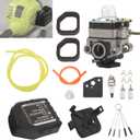 753-06258A Carburetor Carb with 308649003 307191001 5687301 Air Filter & Cover for Ryobi RY251PH RY254BC RY25PHEMC RY252CS RY253SS RY254BC 25cc String Trimmers Tune-Up Kit/Gas String Trimmer