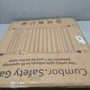 Cumbor 29.7-46" Standard Baby Gate for Stairs(White) & Cumbor 34" Extra Tall No Bottom Bar Baby Gate(Black)