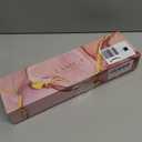 LANDOT Hair Straightener Brush for Damaged Hair - Keratin & Argan Oil Coated Bristles, Ionic Ceramic Straightening Brush to Reduce Frizz & Nourish Hair, Dual Voltage, 12 Temp 250-450F, Purple