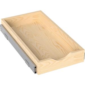 ZOINLIY Wooden Pull Out Cabinet Organizer, Slide Out Drawer for Kitchen Organizers and Storage, Soft Close, Heavy Duty, Fully Expandable - Bottom Mounting